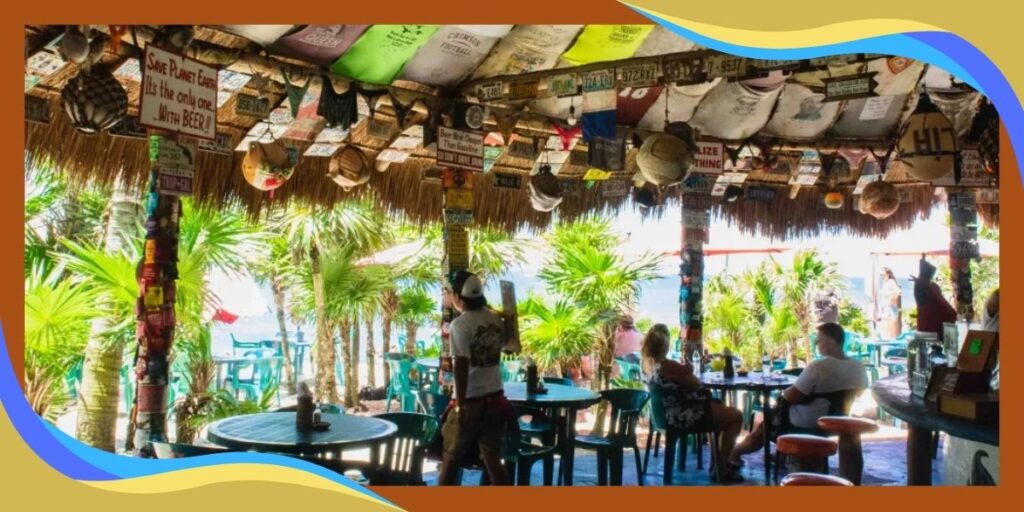 Coconuts Bar & Grill Restaurant in cozumel near cruise port