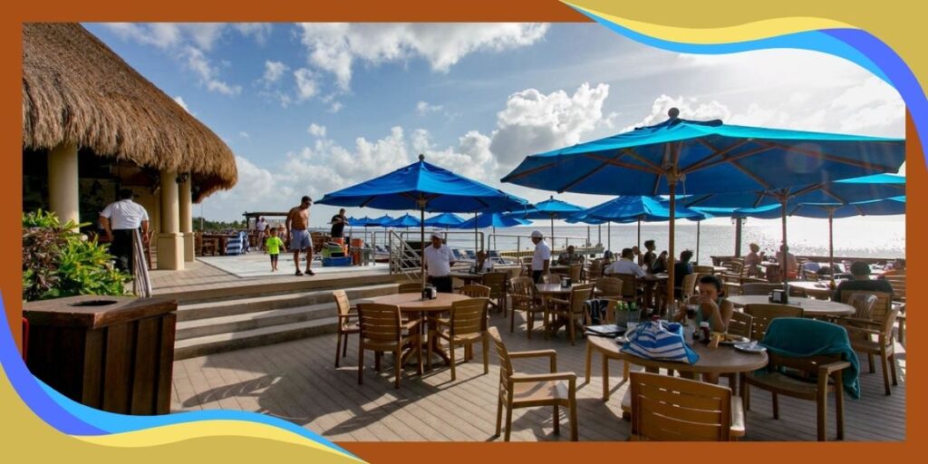 Money Bar Beach Club Restaurant in cozumel near cruise port