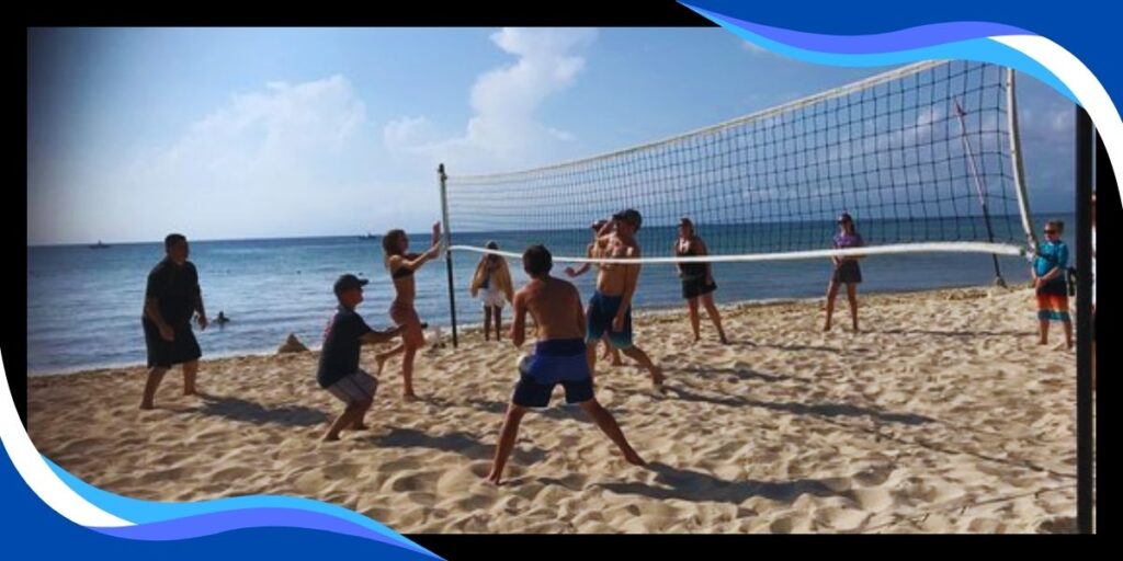 Beach Volleyball in Punta Morena Beach cozumel