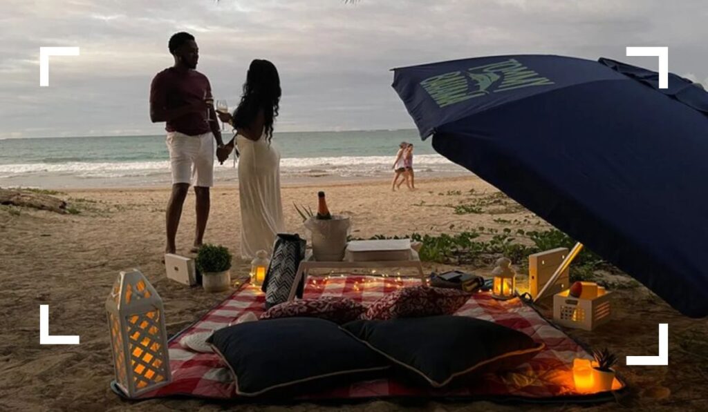 Sunset Beach Picnic for couples things to do in cozumel