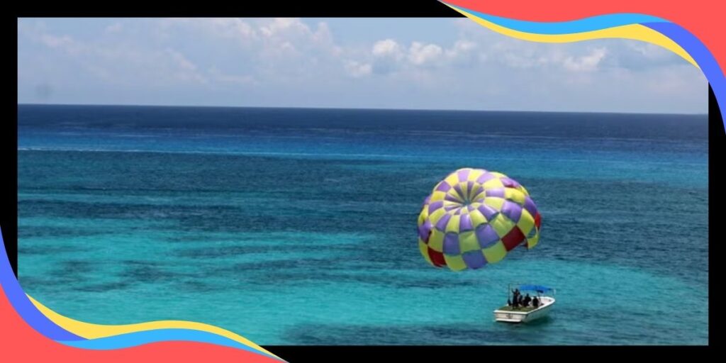 parasailing in cozumel paradise beach