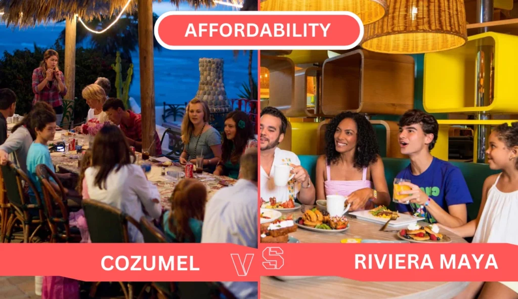 affordability comparison between cozumel and riviera maya