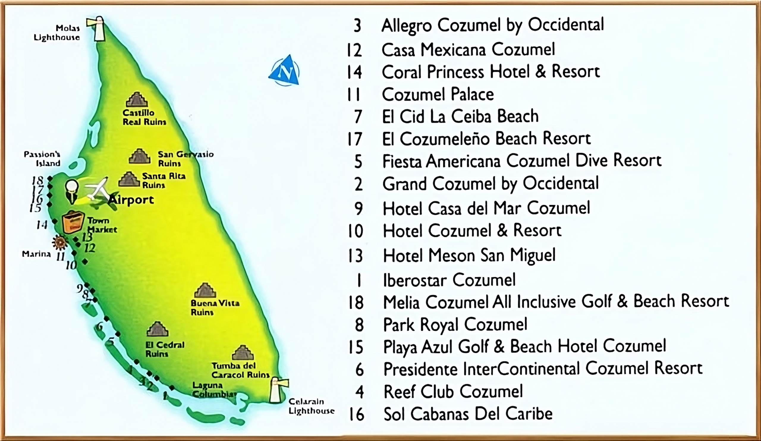 Cozumel Hotels Map - Find Your Perfect Stay