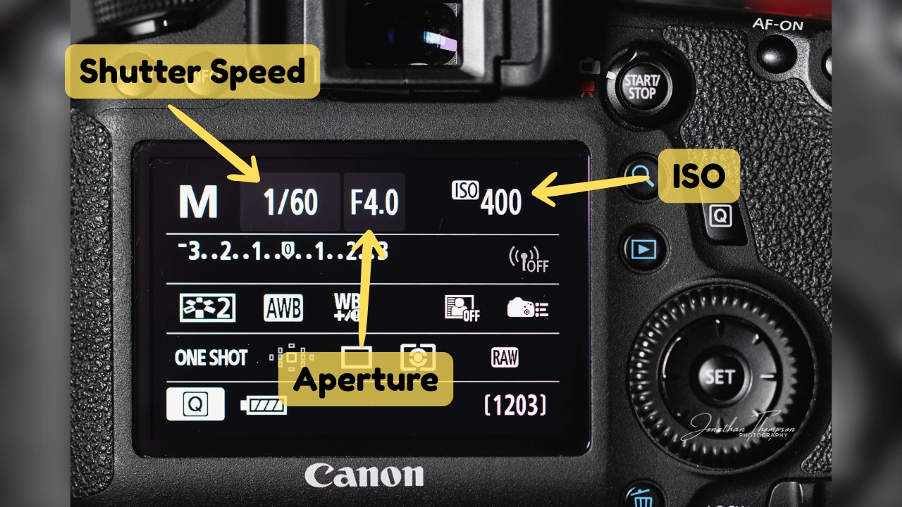 To Set Up a DSLR to Take Photos of the Stars - Adjust Aperture, Shutter Speed, and ISO